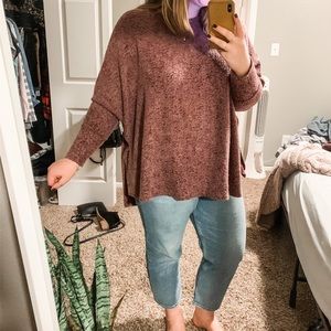 Cherish oversized fuzzy sweater